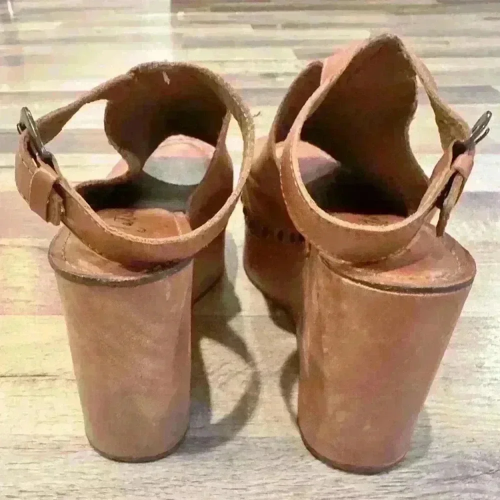 Revolve Matisse Platform Tiegs wedge Heel in Cognac Sz. 8M - Picture 5 of 8